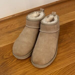 UGG Tan Suede Ankle Boots